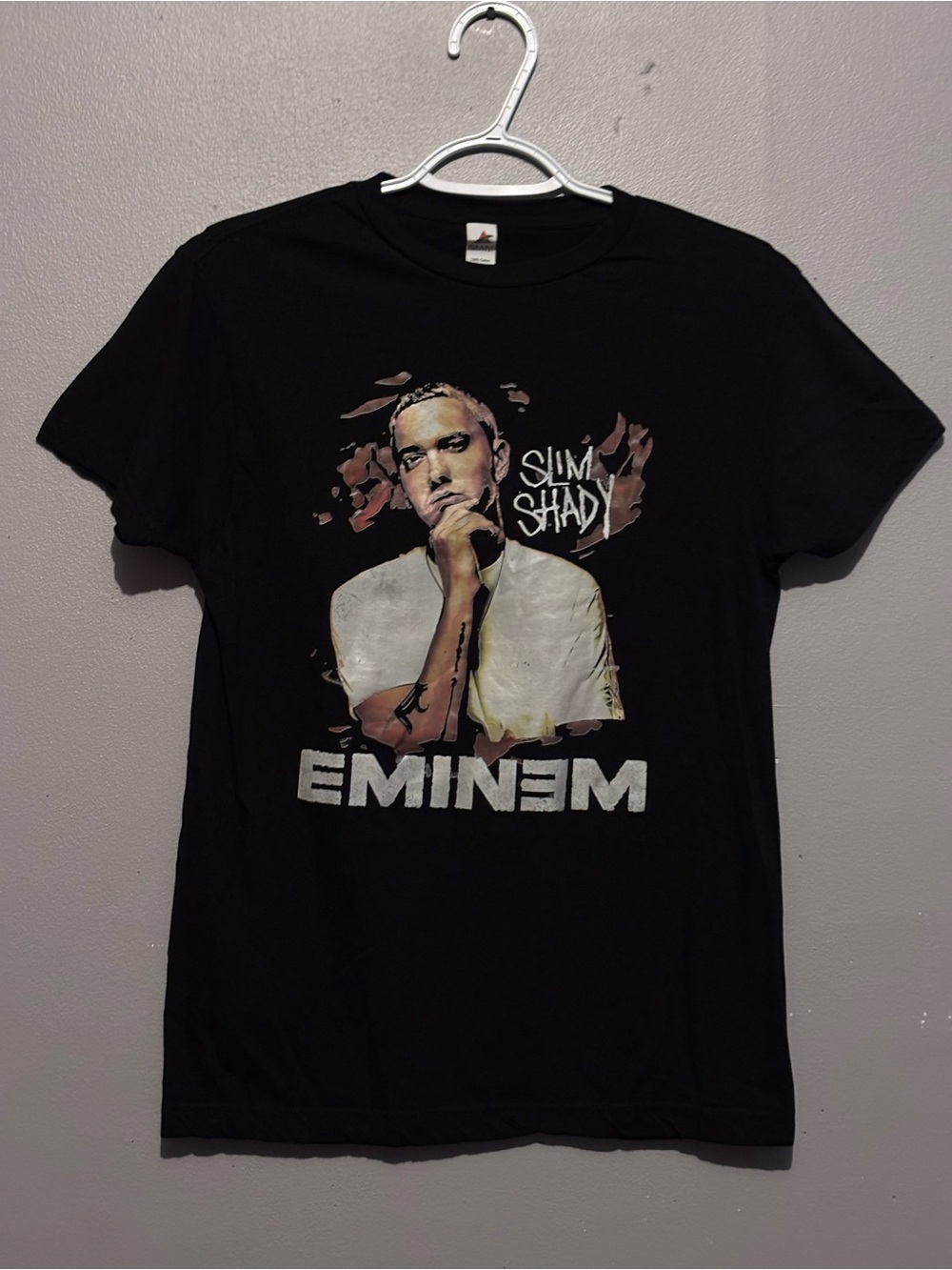 Black Unisex 100% Cotton ‘Slim Shady’ Eminem Unofficial Merch T-Shirt